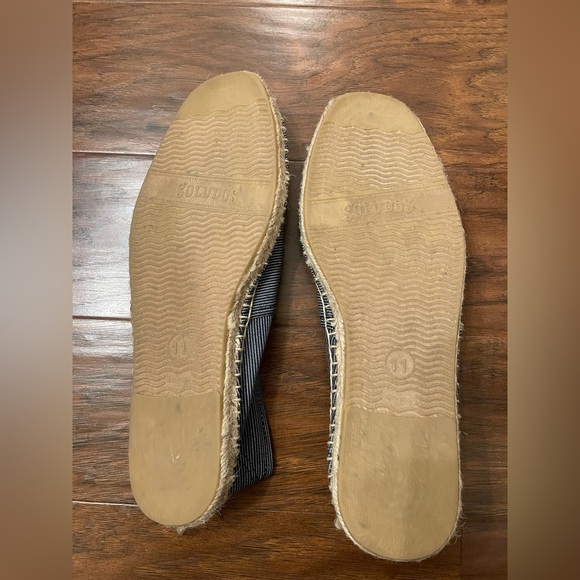 Soludos for J.Crew Blue Striped Espadrilles Size 11 - Picture 3 of 5